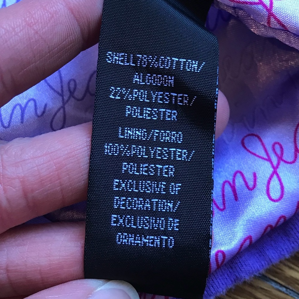 Calvin Klein Ruffle Military Jacket in Purple 2T - Picture 6 of 8